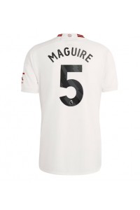 Manchester United Harry Maguire #5 Jalkapallovaatteet Kolmaspaita 2023-24 Lyhythihainen